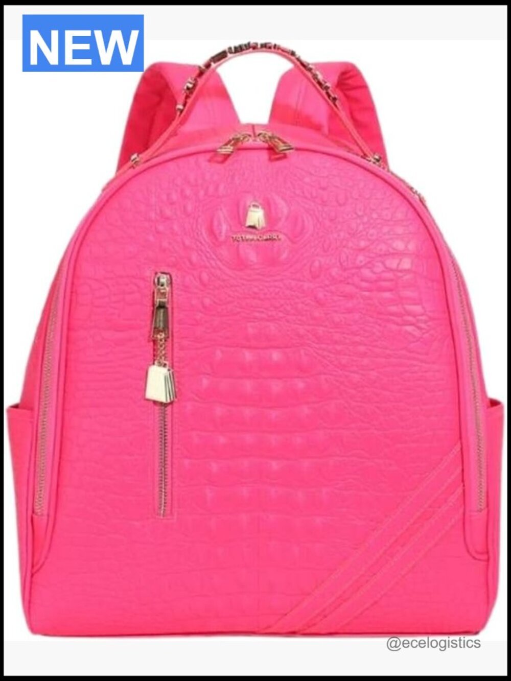 Vegan Leather Fashion Backpack, Carry-On, Fits 13" Laptop, Water-Resistant